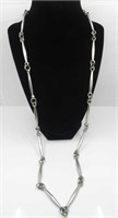 MCM PEWTER NORWEGIAN STYLE LONG NECKLACE