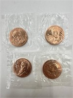 4 George Bush Commemorative Coins
