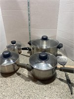 Revere Ware cookware w/copper bottom