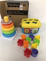 FISHER-PRICE ROCK-A-STACK AND BABY'S 1ST BLOCKS