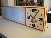 Stroh's Light-up Display with Clock