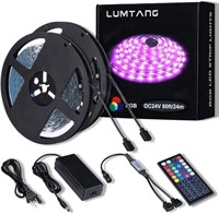 SEALED-80ft RGB LED Strip Lights With Remote