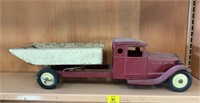 Vintage Pressed Steal Dump Truck Toy