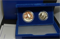 S: US PF 1986 LIBERTY SILVER DOLLAR & CLAD HALF