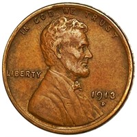 1913-D Lincoln Wheat Penny UNCIRCULATED