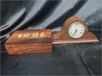 Vintage Case clock and gold dust stash box
 Sold