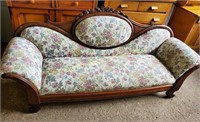 Victorian Couch - Scrolled Arms - Floral