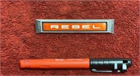 (1) “Rebel” Car Emblem