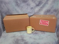 Two Cases of NIB Yellow Coffee Mugs - 49 Total