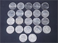 22 - CANADIAN SILVER DOLLARS