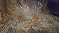 Punch Bowl & Glasses