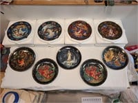 9 Russian Themed Collectors Plates