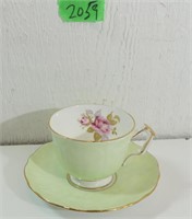 Vintage Eynsley Bone China Tea Cup & Saucer