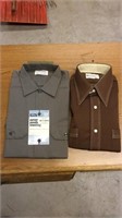 Two button up work shirts