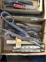 Box of assorted pliers