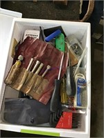 Box of miscellaneous tools