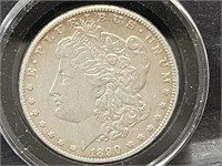 1890 CC Carson City Silver Morgan Dollar Coin