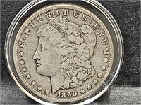 1890 CC Carson City Silver Morgan Dollar Coin