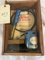 L277- Bear Paw Electric Fish Scaler in Case