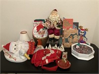 Christmas kitchen items & vintage Christmas books