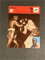 1977 Sugar Ray Robinson Boxing Sportscaster Card #