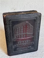 1950's Ithaca Savings Bank Metal Bank Book