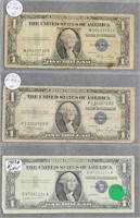 1935-C, 35-E, 57-A $1 SILVER CERTIFICATES