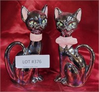 IRRIDECENT CAT FIGURINES