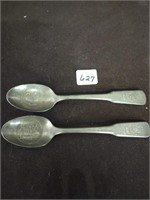 Massachusetts & New Jersey BiCentennial Spoons