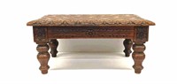 Early Oak Chip Carved Stool
