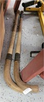 PAIR OF HANDLES FOR A GARDEN CULTIVATOR