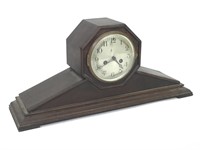 Vtg Waterbury Mantle Clock - 21"L