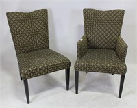 SET OF FOUR FLEUR DE LIS CHAIRS