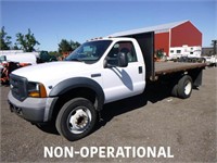 2006 Ford F450 12' S/A Flat Bed Truck