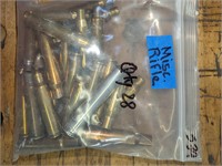 28 Pc. Misc. High Powered Range Brass Once Fired