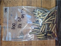 75 Pc. 300 Black Out Once Fired Range Brass
