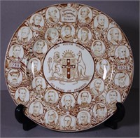 Burslem Governors of NSW commemorative plate