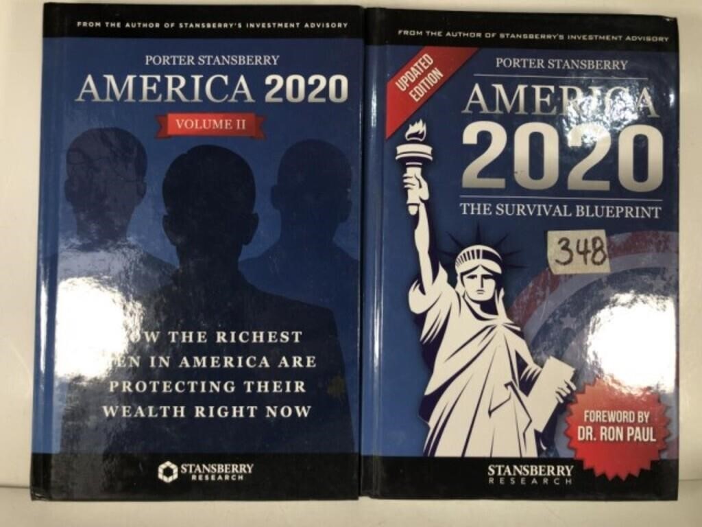 America 2020 Vol 1 and 2 Hard Back Books
