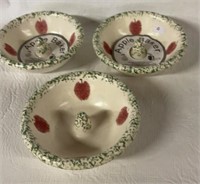 SPONGEWARE APPLE BAKERS TOTAL THREE SIGNED