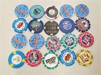 20 Las Vegas Casino & Advertising Chips