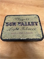 Vintage 2oz Player's Sun Valley Tobacco Tin