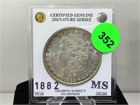 Silver Signature Series Morgan Dollar 1882