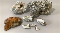 Assorted Rocks Raw Coral Geode & Other