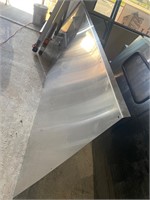 9’ x 37” tall Stainless steel sheet