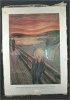Edward Munch - The Scream,  1893 print  20" x 28"