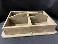Primitive Wooden Divided Tray