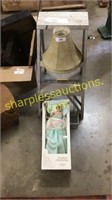 Stepladder, doll, lampshade, metal baskets