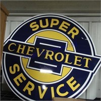 Chevrolet metal sign