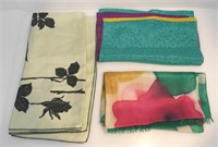3 COLOURFUL SCARVES