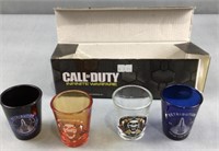Call of duty set of four shot glasses, new what’s